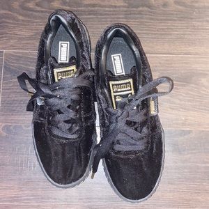 Velvet sneakers